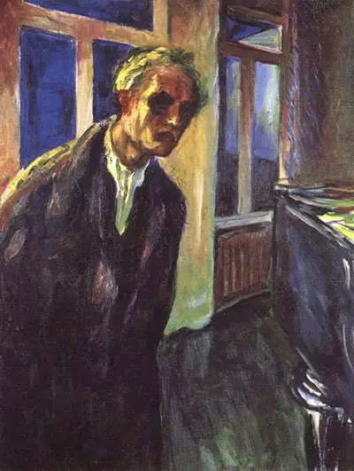 Selbstbildnis, der Nachtwandler Edvard Munch